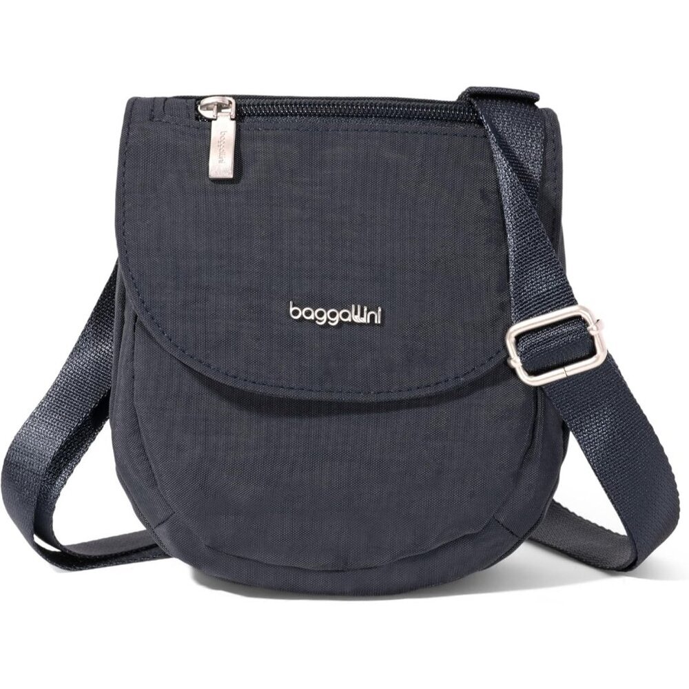 Women’s Nylon Crossbody Bag Compact Pockets Rfid Zipper Adjustable Strap